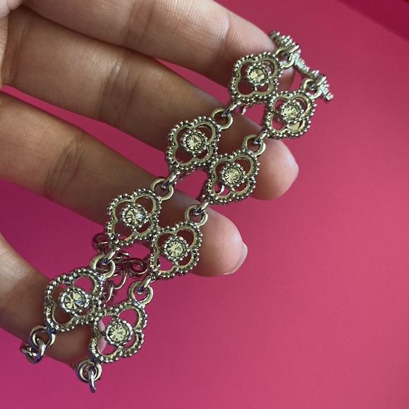 Silver Rhinestone Bracelet - Picture 3 of 3